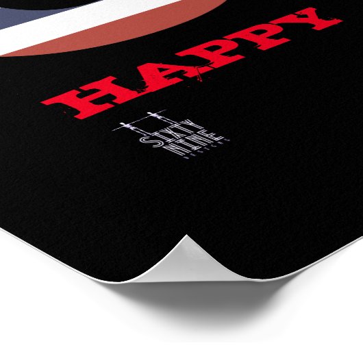 Poster "HAPPY 4th JULY" (Ecke)