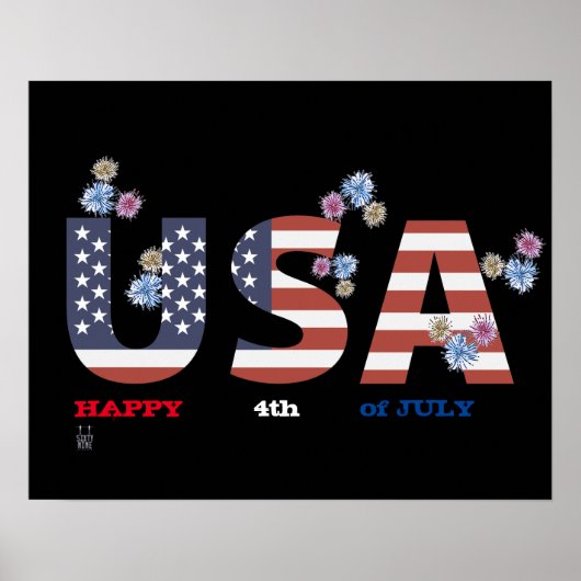 Poster "HAPPY 4th JULY" (Vorne)