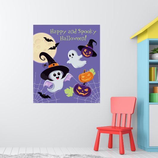 Poster "Happy and spooky Halloween!" (Kinderzimmer 1)