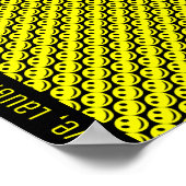 Poster Happy Lächeln Faces Custom Text (Ecke)