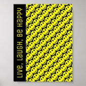 Poster Happy Lächeln Faces Custom Text (Vorne)