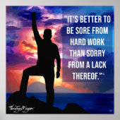 Poster "Hard Work" (Vorne)