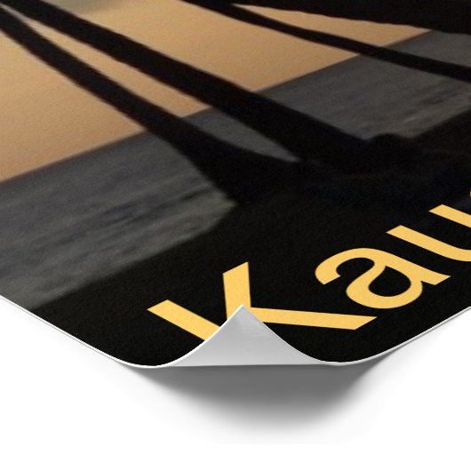 Poster - Hawaii Beach Sunset (Ecke)