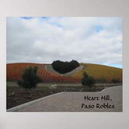 Poster: Heart Hill, Paso Robles, in Autumn Poster