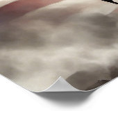 Poster-Held-Militärsoldat mit US-Flagge - Hintergr Poster (Ecke)