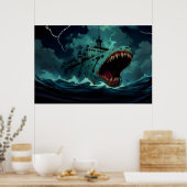 Poster"Hello from the Abyss" Poster (Küche)