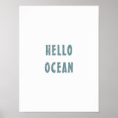 Poster "Hello Ocean" (Vorne)