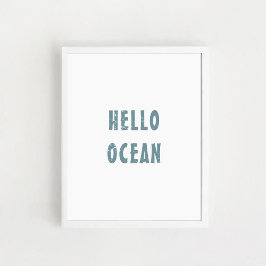 Poster "Hello Ocean"