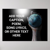 Poster-Hintergrundehandschuh Poster (Vorne)