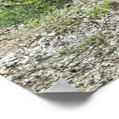 Poster "Hirsch in Holz" (Ecke)