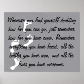 Poster hochheben ohne Angst Erinnerung (Vorne)