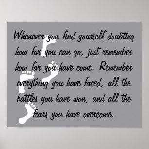 Poster hochheben ohne Angst Erinnerung