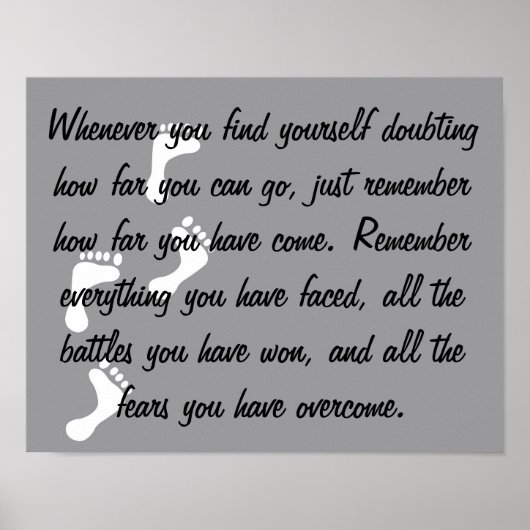 Poster hochheben ohne Angst Erinnerung (Vorne)