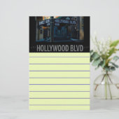Poster Hollywood Blvd. Briefpapier (Stehend Vorderseite)