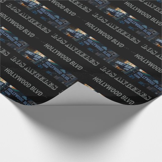 Poster Hollywood Blvd. Geschenkpapier (Ecke)