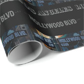 Poster Hollywood Blvd. Geschenkpapier (Rolleneckpunkt)
