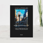Poster Hollywood Blvd. Grußkarte Karte (Rückseite)