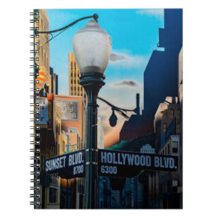 Poster Hollywood Blvd. Notizblock