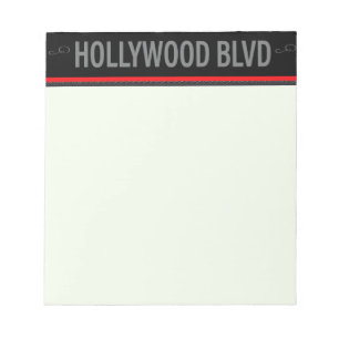 Poster Hollywood Blvd. Notizblock
