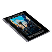 Poster Hollywood Blvd. Notizbuch Notizblock (Rechte Seite)