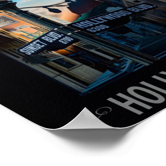 Poster Hollywood Blvd. Poster (Ecke)