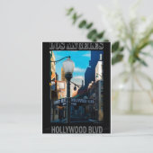 Poster Hollywood Blvd. Postkarte (Stehend Vorderseite)