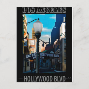 Poster Hollywood Blvd. Postkarte