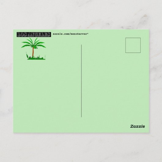 Poster Hollywood Blvd. Postkarte (Rückseite)