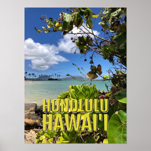 Poster - Honolulu Hawaii (Vorne)