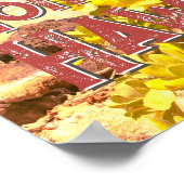 Poster - Honolulu Hawaii mit Hibiskus (Ecke)