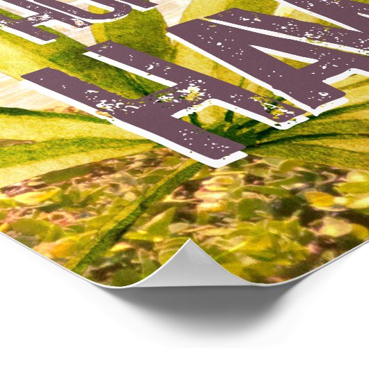 Poster - Honolulu Hawaii Palm Island (Ecke)