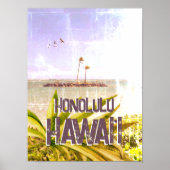 Poster - Honolulu Hawaii Palm Island (Vorne)