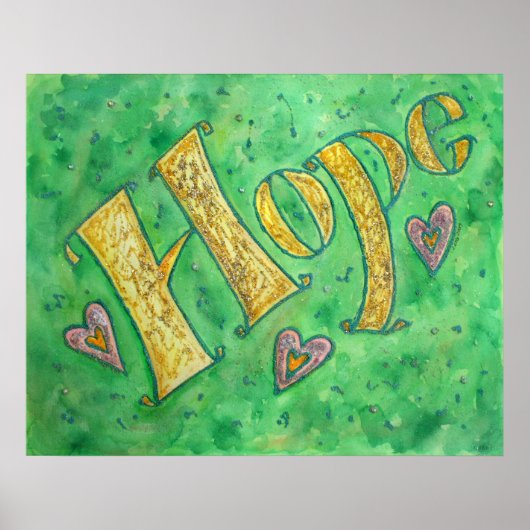 Poster "Hope" für Inspiration (Vorne)