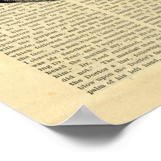 Poster Human Head Phrenology in Zeitungen (Ecke)