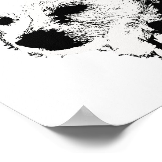 Poster - Hund mit Kerchef (Ecke)