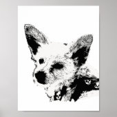 Poster - Hund mit Kerchef (Vorne)
