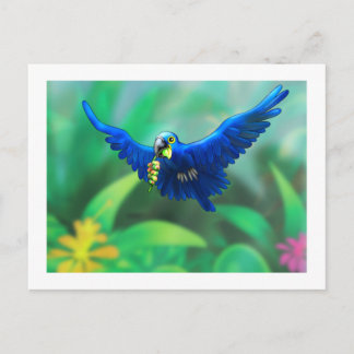 Poster_hyacinth macaw postkarte