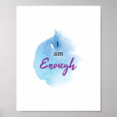 Poster "I am genug" (Vorne)