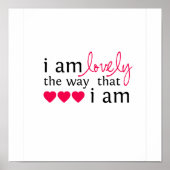 Poster "I am Lovely" (Vorne)
