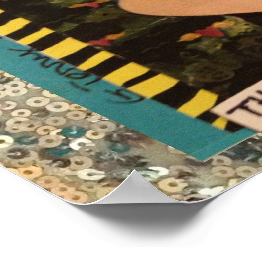 POSTER-I FRAGT SICH IMMER, WARUM VÖGEL IN DER GLEI POSTER (Ecke)