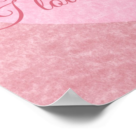 Poster "I LIEBE YOU" (Ecke)