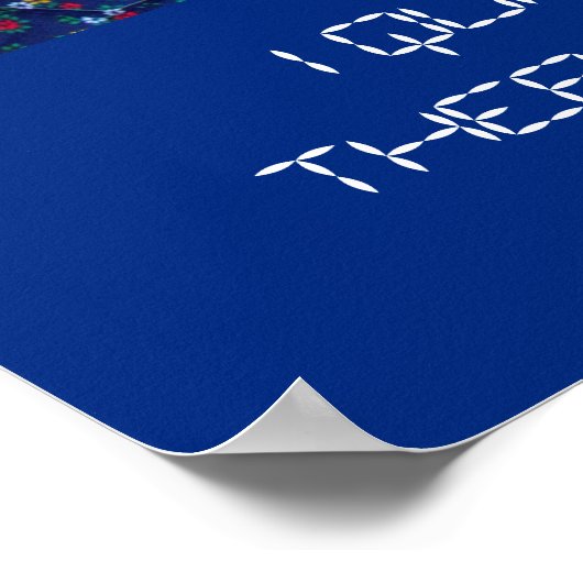 Poster - I Quilt ... Star Pattern (Ecke)