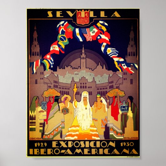 Poster Ibero-Amerikanische Ausstellung von 1929 (Vorne)