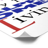 Poster Ich bin Redewendungen (Ecke)