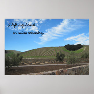 Poster: Ich habe mein Herz im Weinland links Poster