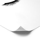 Poster Ich kämpfe gegen die Wimpern (Ecke)