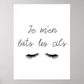 Poster Ich kämpfe gegen die Wimpern (Vorne)