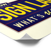 Poster. Ich kenne ASL. Poster (Ecke)