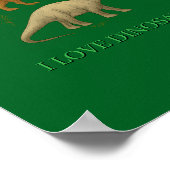 Poster - Ich liebe Dinosaurier (Ecke)