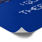 Poster - Ich quilt ... Sternmuster (Ecke)